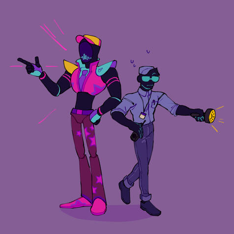 2 full bodies, no shading