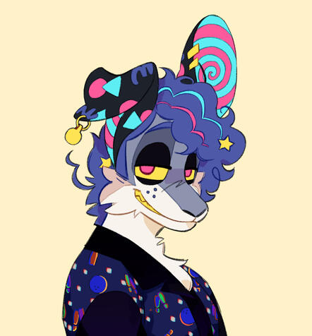 bust, simple shading